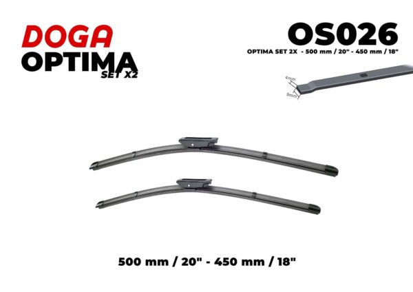 SET 2X - 500 mm/20" - 450 mm/18" - OS026