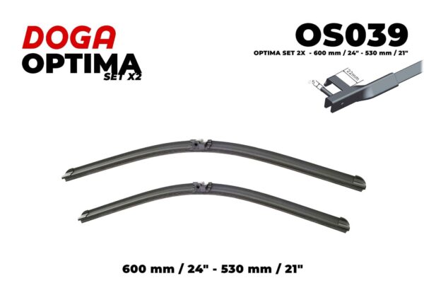 SET 2X - 600 mm/24" - 530 mm/21" - OS039