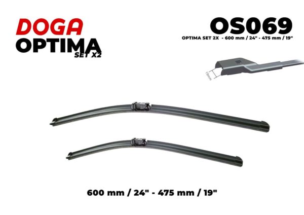 SET 2X - 600 mm/24" - 475 mm/19" - OS069