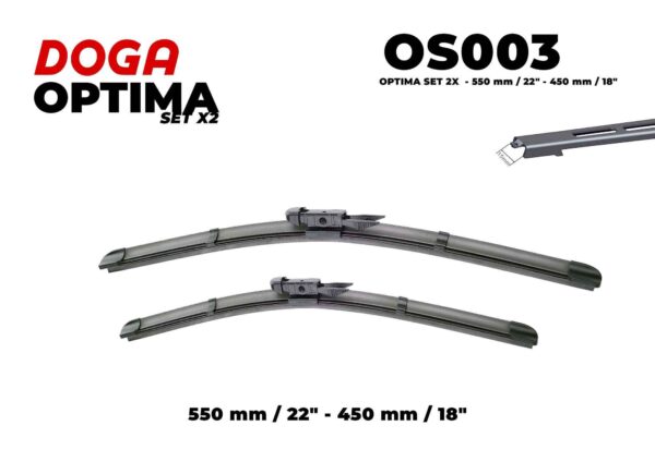 SET 2X - 550 mm/22" - 450 mm/18" - OS003