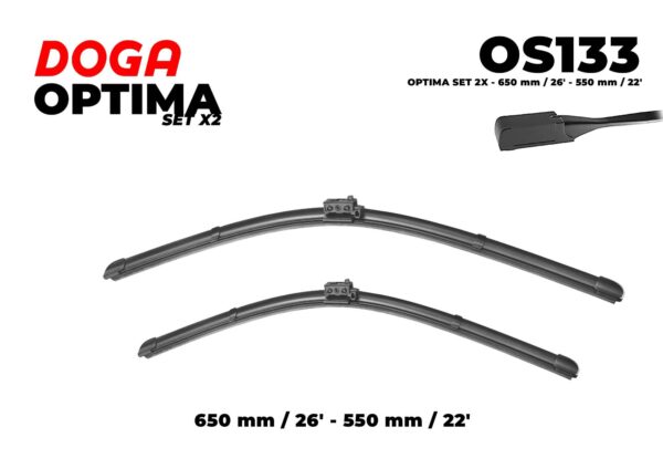 OPTIMA SET 2X - 650 mm / 26" - 550 mm / 22" - OS133