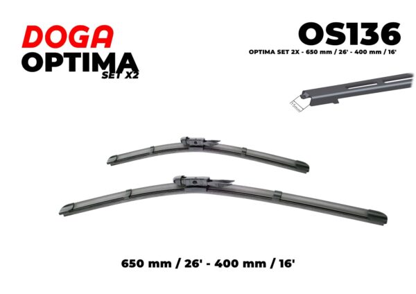 OPTIMA SET 2X - 625 mm / 25" - 450 mm / 18" - OS136