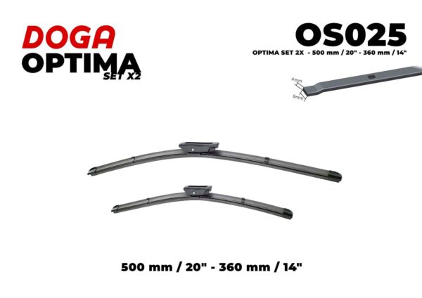 SET 2X - 500 mm/20" - 360 mm/14" - OS025