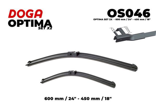 SET 2X - 600 mm/24" - 450 mm/18" - OS046
