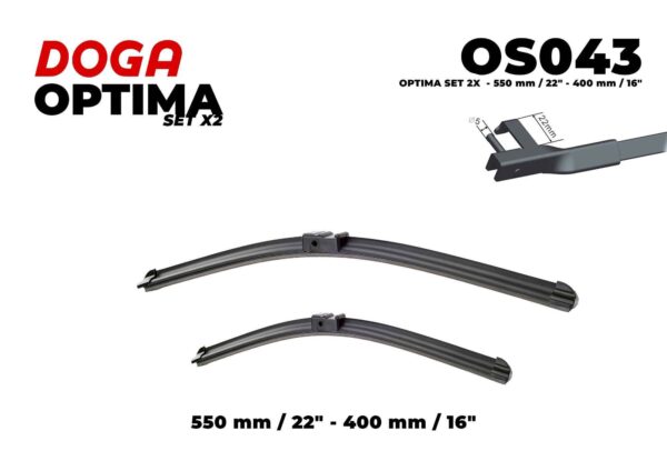 SET 2X - 550 mm/22" - 400 mm/16" - OS043