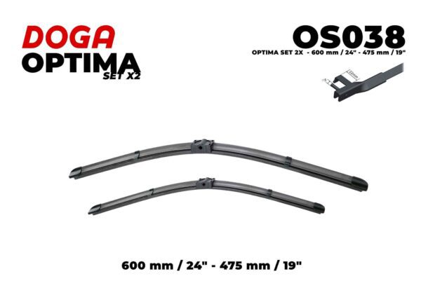 SET 2X - 600 mm/24" - 475 mm/19" - OS038