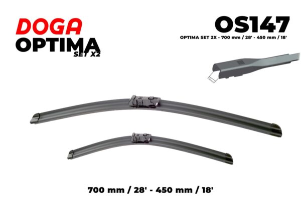 OPTIMA SET 2X - 700 mm / 28" - 450 mm / 18" - OS147