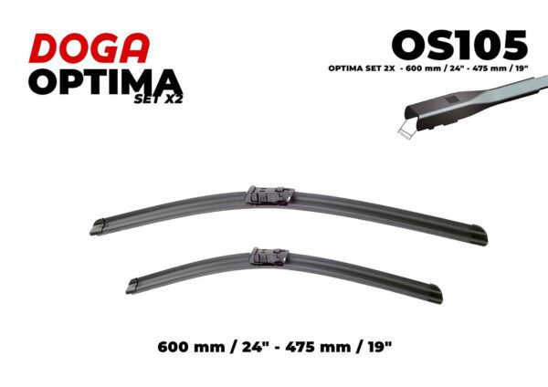 SET 2X - 600 mm/24" - 475 mm/19" - OS105