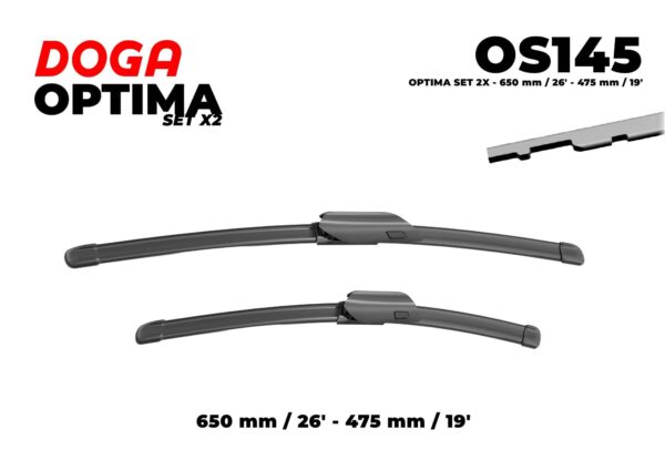 OPTIMA SET 2X - 650 mm / 26" - 475 mm / 19" - OS145
