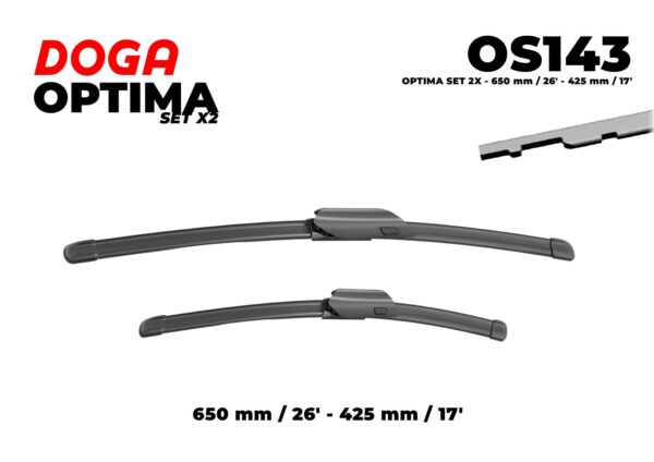 OPTIMA SET 2X - 650 mm / 26" - 425 mm / 17" - OS143