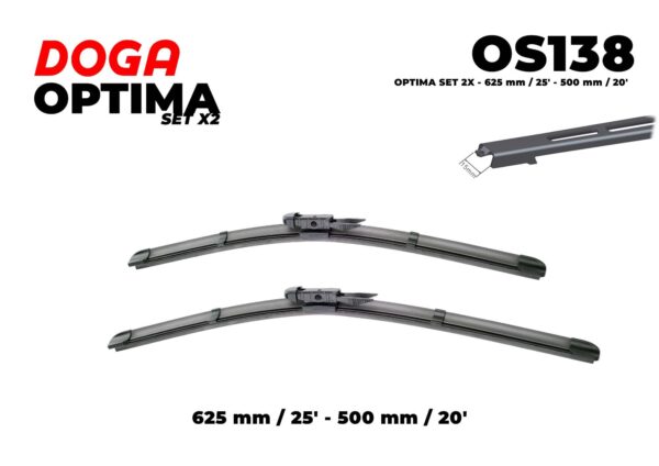 OPTIMA SET 2X - 625 mm / 25" - 500 mm / 20" - OS138