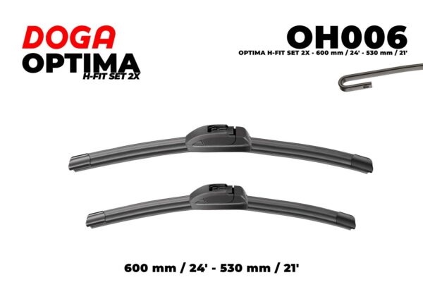 RETROFIT H-FIT SET 2X 600 mm/24" - 530 mm/21" - OH006