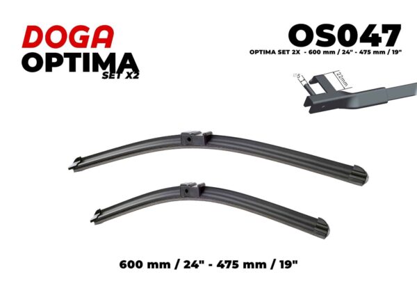 SET 2X - 600 mm/24" - 475 mm/19" - OS047