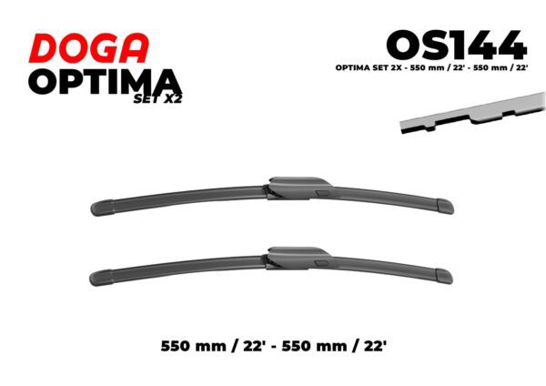 OPTIMA SET 2X - 550 mm / 22" - 550 mm / 22" - OS144