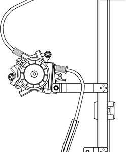 PEUGEOT 207 2006 ELEVALUNAS ELECTRICO FRONTAL IZQUIERDO SIN MOTOR 5 PUERTAS