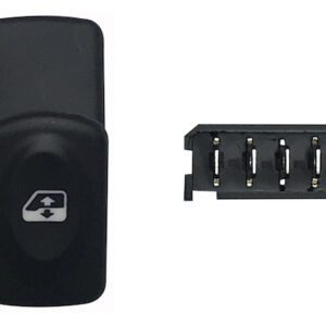 RENAULT CLIO/MEGANE/SCENIC 98-*BOTON ELEVALUNA DEL DCH NEGRO(CLIO)DEL IZQ(ME