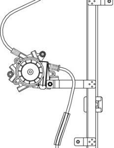 SKODA FABIA 2007 ELEVALUNAS ELECTRICO FRONTAL IZQUIERDO 5 PUERTAS SIN MOTOR ( 1 CALHA )