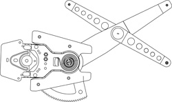RENAULT MEGANE 08-*E/L DELANTERO DERECHO ELECTRICO (S/MO)