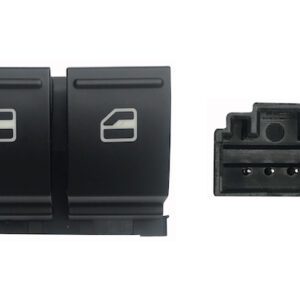 SEAT/VW GOLF/PASSAT/POLO/IBIZA/LEON 03-*MANDO PUERTA DEL IZQ (NEGRO/BR