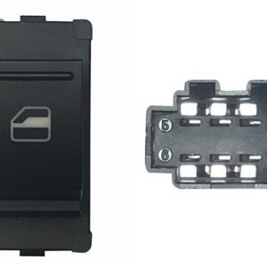 SEAT MIINTERIOR VW UP/SKODA CITIGO 12-*BOTON ELEVALUNA DEL DCH(NEGRO/BLANCO)6PIN