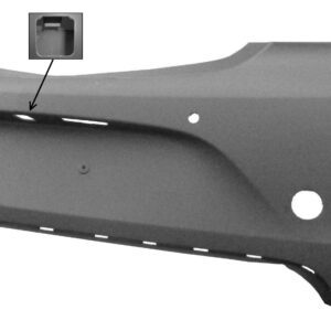 OPEL INSIGNIA 13-*PARAGOLPE TRASERO IMP 4 HUECOS SENSOR