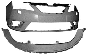 SEAT IBIZA 12-*PARAGOLPE DELANTERO IMP LVF CON HUECO SENSOR