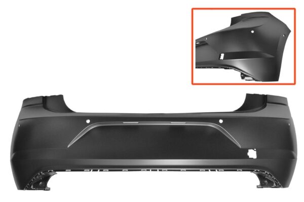 VW POLO 2017.09-*PARAGOLPES TRAS P/P(C/6 AGUJEROS SENSOR)