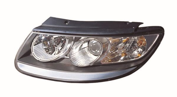 HYUNDAI SANTA FE 2006 FARO IZQUIERDO CON R M-E INT NEGRO
