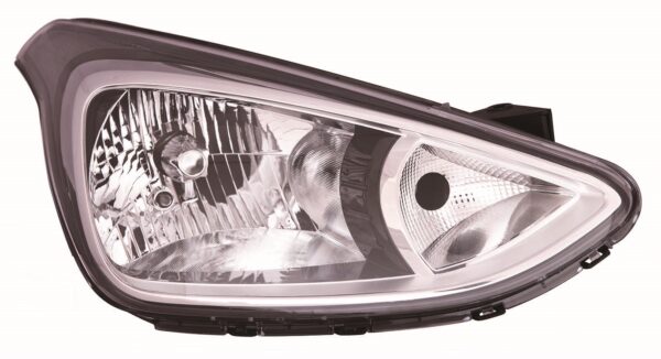 HYUNDAI I10 13-*FARO DERECHO ELE INTERIOR NEGRO H4/H7