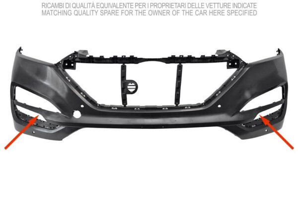 HYUNDAI TUCSON 15 PARAGOLPE FRT P/P C/AGUJERO FAROIS+AGUJERO LUZ DIURNA C/F SENS