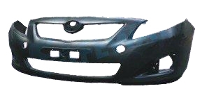 TOYOTA COROLLA SEDAN 4P 2007 PARAGOLPES FRONTAL NEGRO CON HUECOS