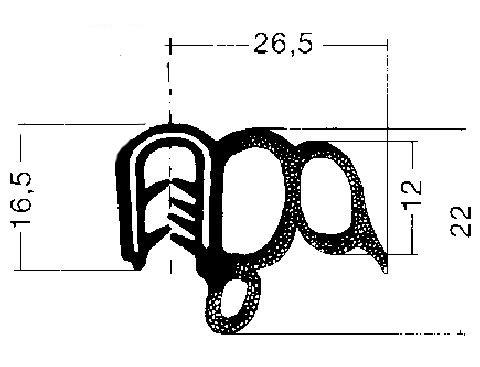MC PERFIL PUERTA VW-IBIZA - 774