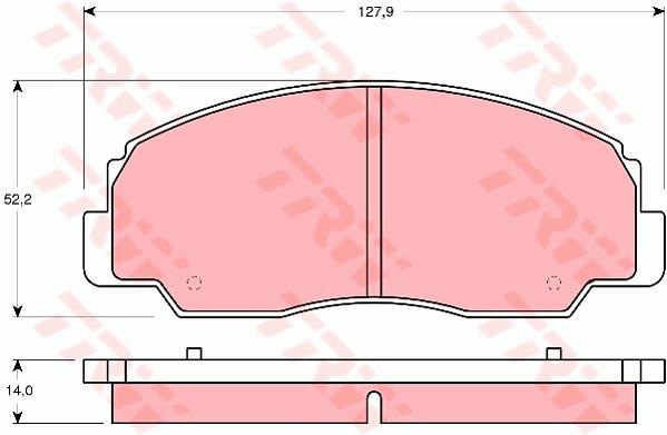 TRW PASTILLAS DE FRENO - GDB1134