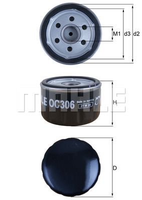 FILTRO DE ACEITE - OC306