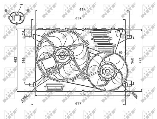 NRF VENTILADOR COMPLETO - 47754
