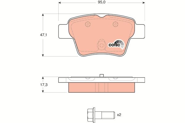 TRW PASTILLAS DE FRENO - GDB1620