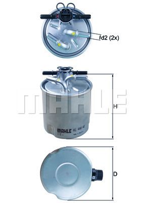 FILTRO DE COMBUSTIBLE - KL440/40