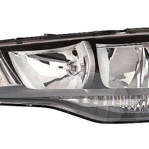 Faro Derecho Eléctrico  Con Motor  Negro  H1  H7  W21W