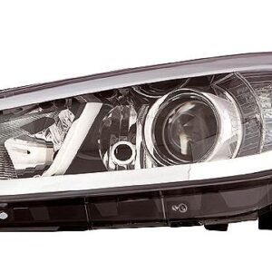 Faro Izquierdo Eléctrico  Con Motor  Negro  H7+H7+H7  PY21W  W5W  T. MOB