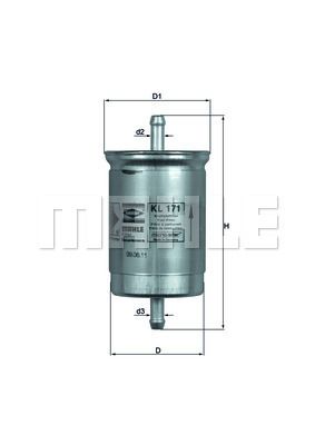 FILTRO DE COMBUSTIBLE - KL171