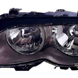 Faro Derecho Eléctrico  Con Motor  Negro  H7  +H7  W5W