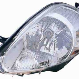 Faro Derecho Eléctrico  Con Motor  H4  PY21W  W5W  14 PINS  14 Pins   FONDO CROMO