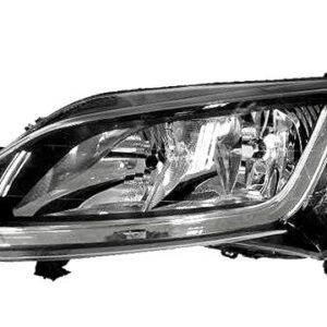 Faro Derecho Con Luz de Día  Eléctrico  Con Motor  Negro  H7  +H7  W21/5W  WY21W  MARCO NEGRO