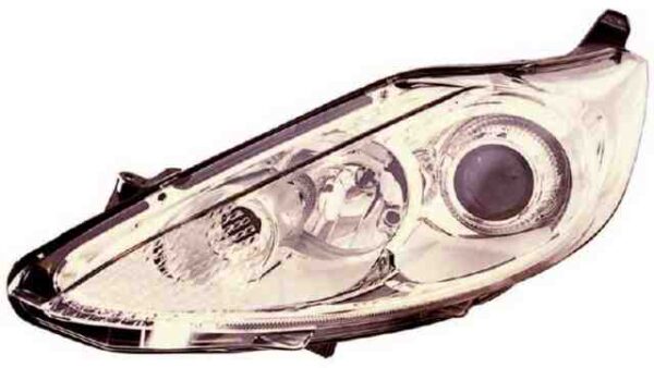 Faro Izquierdo Eléctrico  Con Motor  Cromado  H1  H7  PY21W  W5W