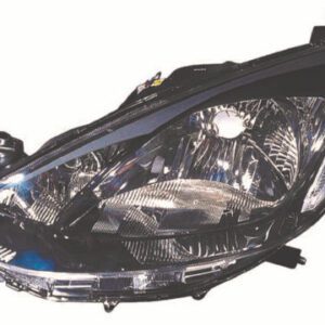 Faro Izquierdo Eléctrico  Con Motor  Negro  H4  +H4  PY21W  W5W