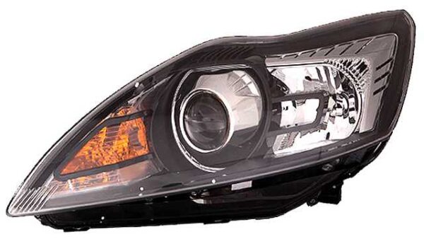 Faro Derecho Eléctrico  Con Motor  Negro  H1  D1S  PY21W  W5W
