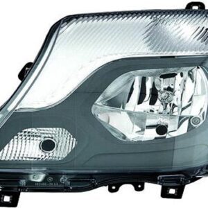 Faro Derecho Con Luz de Día  Eléctrico  Con Motor  Negro  H7  +H7  PY21W  W5W  W21W FONDO GRIS