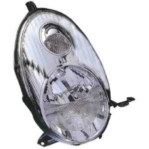 Faro Izquierdo Eléctrico  H4  W5W       FONDO CROMO