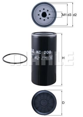 FILTRO DE COMBUSTIBLE - KC200