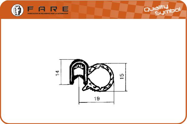 PERFIL CONTORNO PUERTAS UNIVERSAL 5 - 1328